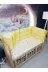 Baby Clime KOR-70130-1. 70X130 Beşik Kenar Korumalık 4 Parça - Sarı Bulut Yıldız Desen (Çarşaf Hariç) 1