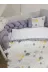 Baby Clime MASAL-3. 80X130 Masal Serisi Saç Örgülü Bebek Uyku Seti - İsim Nakışlı Gri Fırfırlı Nevresim 4