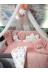 Baby Clime USN-70120-LCİB-1. 70X120 Nakışlı Bebek Uyku Seti Isimli - Lüks Cibinlik Ve Aparat - Tavşan Nakış Motifi 4