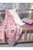 Baby Clime USP-90120-4LÜ 90X120 Pazen Uyku Seti 4'lü - Pembe Pembe (Yumuşacik Bebek Battaniyesi, Çarşaf Ve Kilifli Yastik) 2