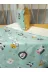 Baby Clime USP-90120-4LÜ 90X120 Pazen Uyku Seti 4'lü - Yeşil Hardal (Yumuşacik Bebek Battaniyesi, Çarşaf Ve Kilifli Yastik) 4