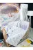 Baby Clime USR-60120-CİB-1. 60X120 Bebek Uyku Seti - Cibinlik Ve Aparat - Mor Kelebek Desen 2
