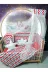 Baby Clime USR-60120-CİB-1. 60X120 Bebek Uyku Seti - Cibinlik Ve Aparat - Kırmızı Zigzag Yıldız Desen 1
