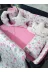 Baby Clime USR-70110-1. 70X110 Bebek Uyku Seti - Cibinliksiz - Kalp Bulut Yıldız (Park Beşik Hariç) 2