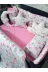 Baby Clime USR-70120-1. 70X120 Bebek Uyku Seti - Cibinliksiz - Kalp Bulut Yıldız (Park Beşik Hariç) 2