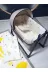 Baby Clime USR-KETENTB-4585-1. 45X85 Keten Portatif Beşik Ve Uyku Seti - Anne Yanı Sallanır Tenteli Bebek Beşiği 1
