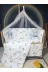 Baby Clime USR-RÜYA-60120-3. Çift Taraflı Bebek Uyku Seti 60X120 Mobilya Beşiklere - Cibinlikli Ve Aparatlı 1
