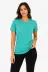 Basic Tişört Bisiklet Yaka Kısa Kol Günlük Yazlık Slim Fit T-Shirt - Su Yeşili - 2XL - Su Yeşili 1