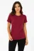 Basic Tişört Bisiklet Yaka Kısa Kol Günlük Yazlık Slim Fit T-Shirt - Bordo - S - Bordo 2