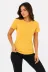 Basic Tişört Bisiklet Yaka Kısa Kol Günlük Yazlık Slim Fit T-Shirt - Sarı - M - Sarı 1