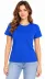 Basic Tişört Bisiklet Yaka Kısa Kol Günlük Yazlık Slim Fit T-Shirt - 2XL - Mavi 3