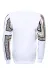 Baskılı Beyaz Bisiklet Yaka Sweatshirt - Wessi 3
