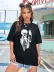 Baskılı T-shirt - Siyah - L - Siyah 3