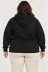 Battal Büyük Beden Üç İplik İçi Şardonlu Kapüşonlu Tam Fermuarlı Kışlık Sweatshirt - Siyah - 2XL - Siyah 3