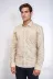 Bej Desenli Slim Fit Gömlek - Wessi - L / Bej 4