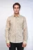 Bej Desenli Slim Fit Gömlek - Wessi - XXL / Bej 3