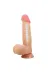 Belden Bağlamalı 21,8 Cm Kıkırdak Yapılı Çift Katmanlı Gerçekçi Dildo Penis 4