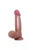 Belden Bağlamalı 21,8 Cm Kıkırdak Yapılı Çift Katmanlı Gerçekçi Melez Dildo Penis 2