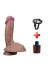 Belden Bağlamalı Yeni Nesil Çift Katmanlı 19,5 Cm Realistik Dildo Penis 1