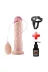Belden Bağlamalı Yumuşak Dokulu Su Fışkırtmalı Realistik Penis 21,5 Cm 1