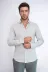 Beyaz Mini Kare Desenli Slim Fit Gömlek - Wessi - L / Beyaz 4