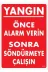 BilfolD SDTA-289311 Yangın Nasıl Söndürülür Uyarı Levhası 25X35 Kod:869 1