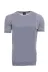 Bisiklet Yaka Kenarları Desenli Gri Örme T-shirt | Wessi 3