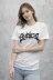 Bisiklet Yaka Ön Baskılı Kısa Kollu Tişört Streetwear Günlük Basic Pamuklu T-shirt - Beyaz - XL - Beyaz 3