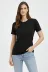 Bisiklet Yaka Tişört Regular Kalıp Basic Pamuklu Günlük Kullanım T-shirt - Siyah - S - Siyah 1