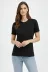 Bisiklet Yaka Tişört Regular Kalıp Basic Pamuklu Günlük Kullanım T-shirt - Siyah - S - Siyah 4