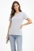 Bisiklet Yaka Tişört Regular Kalıp Basic Pamuklu Günlük Kullanım T-shirt - Gri - XL - Gri 2