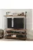 Blbndesign RafNo425 Dekoratif Duvara Borudan Raf Ve Tv Ünitesi 1