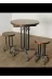 Blbndesign TYC00496283261 Dekoratif Borudan Tabure Ve Masa 3'lü Set 1