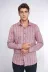 Bordo Kareli Slim-Fit Gömlek - Wessi - L / Bordo 4