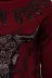 Bordo Taşlı Baskılı Bisiklet Yaka Sweatshirt - Wessi 2