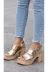 Butik SMT39 Noble Shoes Hakiki Deri Kalin Topuk Kadin Sandalet 1