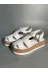 Butik TYC881CE6FBF2D7800 Noble Shoes Hakiki Deri Hasır Taban Sandalet 1