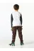Casabony 23s-073 Noise Ekoseli Erkek Çocuk Pantolon + T-Shirt Takım 2