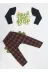Casabony 23s-073 Noise Ekoseli Erkek Çocuk Pantolon + T-Shirt Takım 3