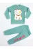 Casabony CS-23K-003 Japan Cat Yeşil Kız Çocuk Eşofman Takım 4