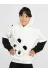 Casabony CS-23K-007 Panda Unisex Mobil Çantalı Krem Sweatshirt 1