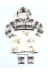 Casabony CS-23K-028 Ekose Baskılı Hoodie Kız Elbise + Tozluk Takım 4
