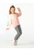 Casabony CS-24S-003 Unicorn Kollu Yumoş Sweat-Tayt Takım Beden: 9 Yaş 2