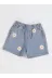 Casabony CS-24Y-033 Daisy Nakışlı Kız Çocuk Denim Şort 3