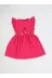 Casabony CS-24Y-035 Fuşya Çiçekli Kız Çocuk Elbise 4