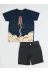Casabony CS-24Y-051 Rocket Denim Şort + T-Shirt Takım 2