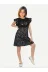 Casabony CS-24Y-056 Shine Cat Simli Kız Çocuk Elbise 1