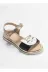 Casabony CS-24Y-085 Gold Cat 3D Simli Kız  Sandalet 4