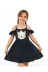 Casabony CS-25Y-014 Laci Ekoseli Fırfırlı Kız Çocuk Elbise 4