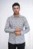 Çiçek Desenli Gri Slim Fit Gömlek - Wessi - L / Gri 4